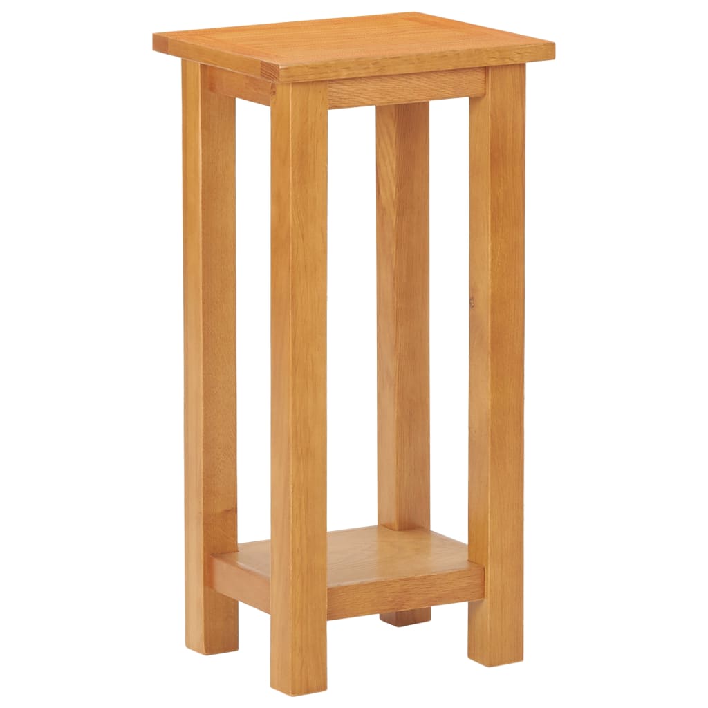 Bijzettafel 27x24x55 cm massief eikenhout is nu te koop bij PeponiXL, paradijselijk wonen!