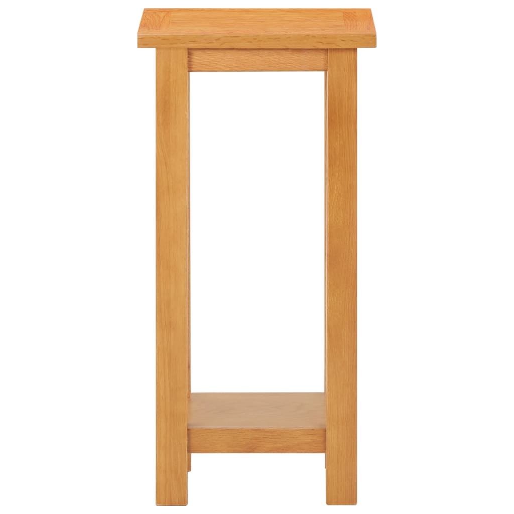 Bijzettafel 27x24x55 cm massief eikenhout is nu te koop bij PeponiXL, paradijselijk wonen!
