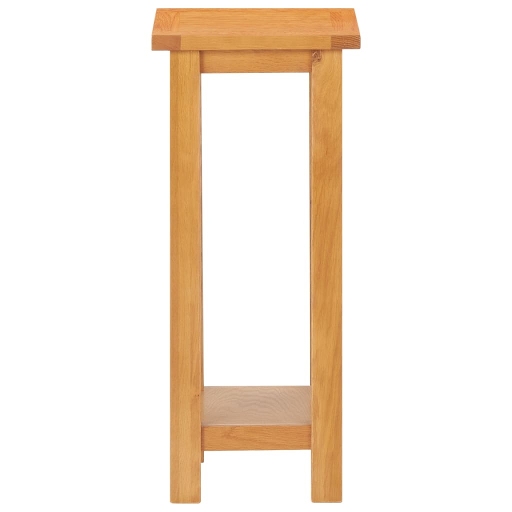 Bijzettafel 27x24x55 cm massief eikenhout is nu te koop bij PeponiXL, paradijselijk wonen!