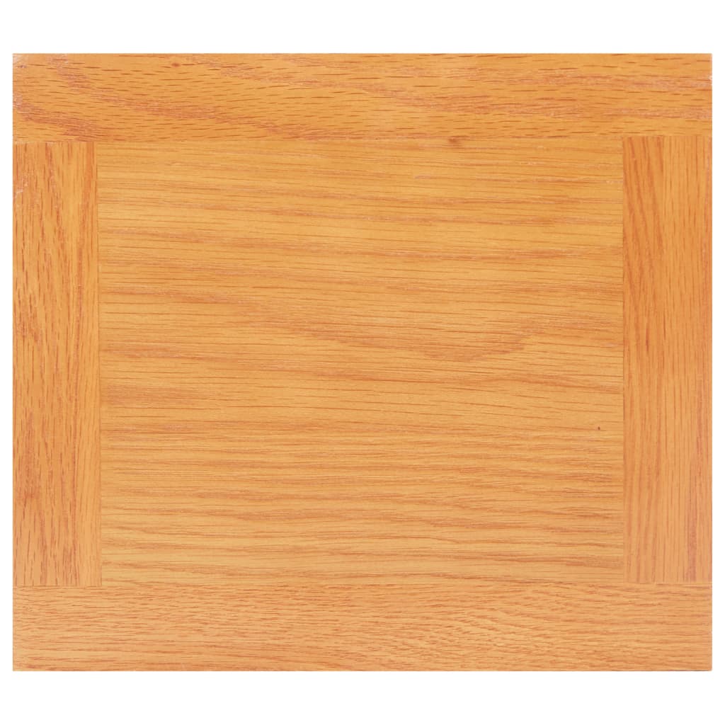 Bijzettafel 27x24x55 cm massief eikenhout is nu te koop bij PeponiXL, paradijselijk wonen!