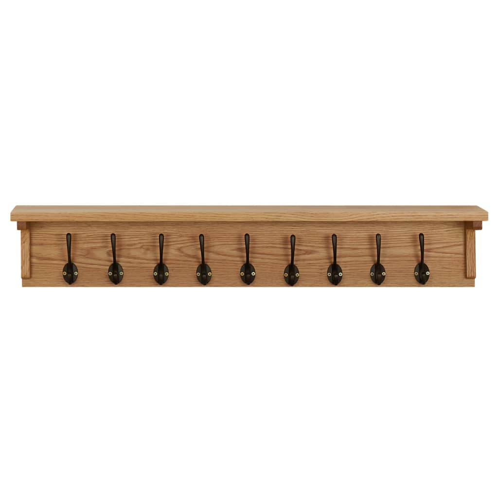 Kapstok 90x16x16 cm massief eikenhout is nu te koop bij PeponiXL, paradijselijk wonen!