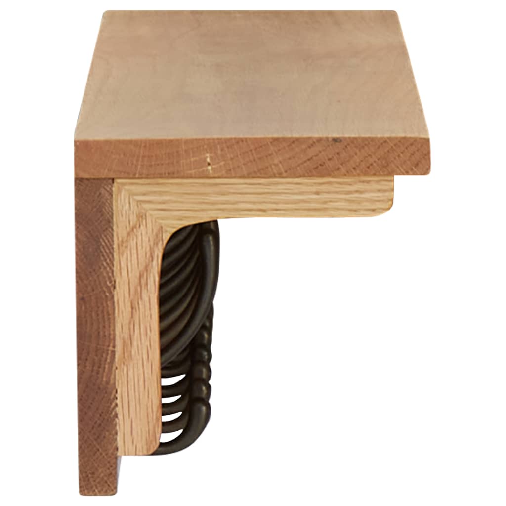 Kapstok 90x16x16 cm massief eikenhout is nu te koop bij PeponiXL, paradijselijk wonen!