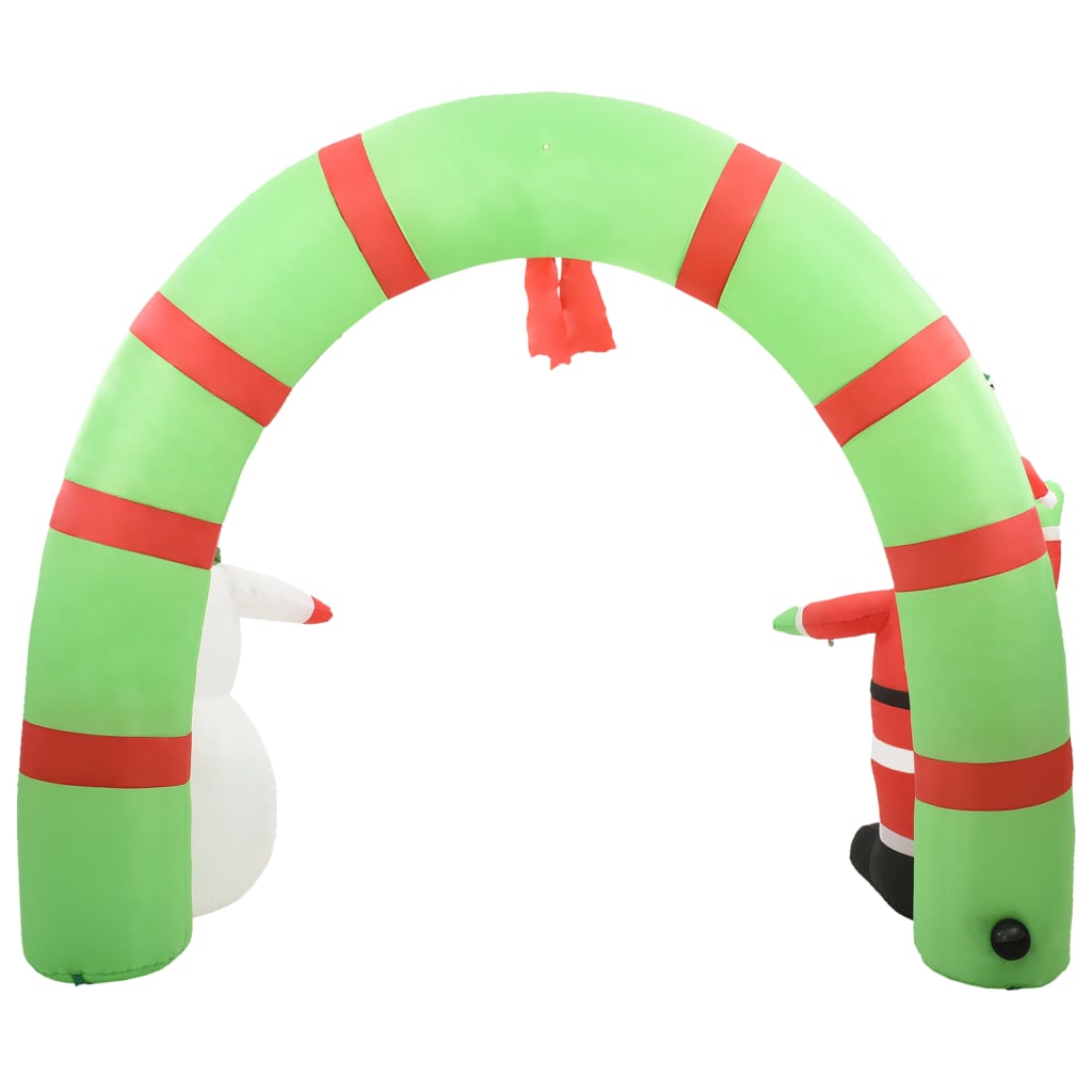 Kerstboog kerstman en sneeuwpop opblaasbaar LED 223 cm is nu te koop bij PeponiXL, paradijselijk wonen!