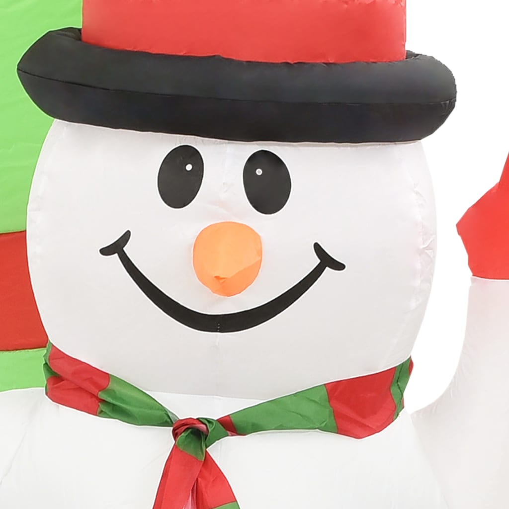 Kerstboog kerstman en sneeuwpop opblaasbaar LED 223 cm is nu te koop bij PeponiXL, paradijselijk wonen!