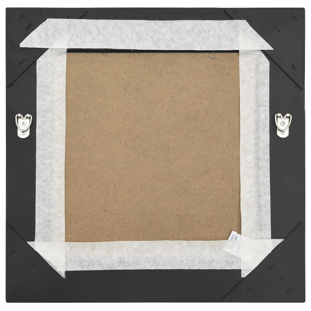 Wandspiegel barok stijl 40x40 cm zwart is nu te koop bij PeponiXL, paradijselijk wonen!