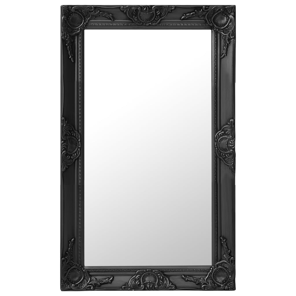 Wandspiegel barok stijl 50x80 cm zwart is nu te koop bij PeponiXL, paradijselijk wonen!