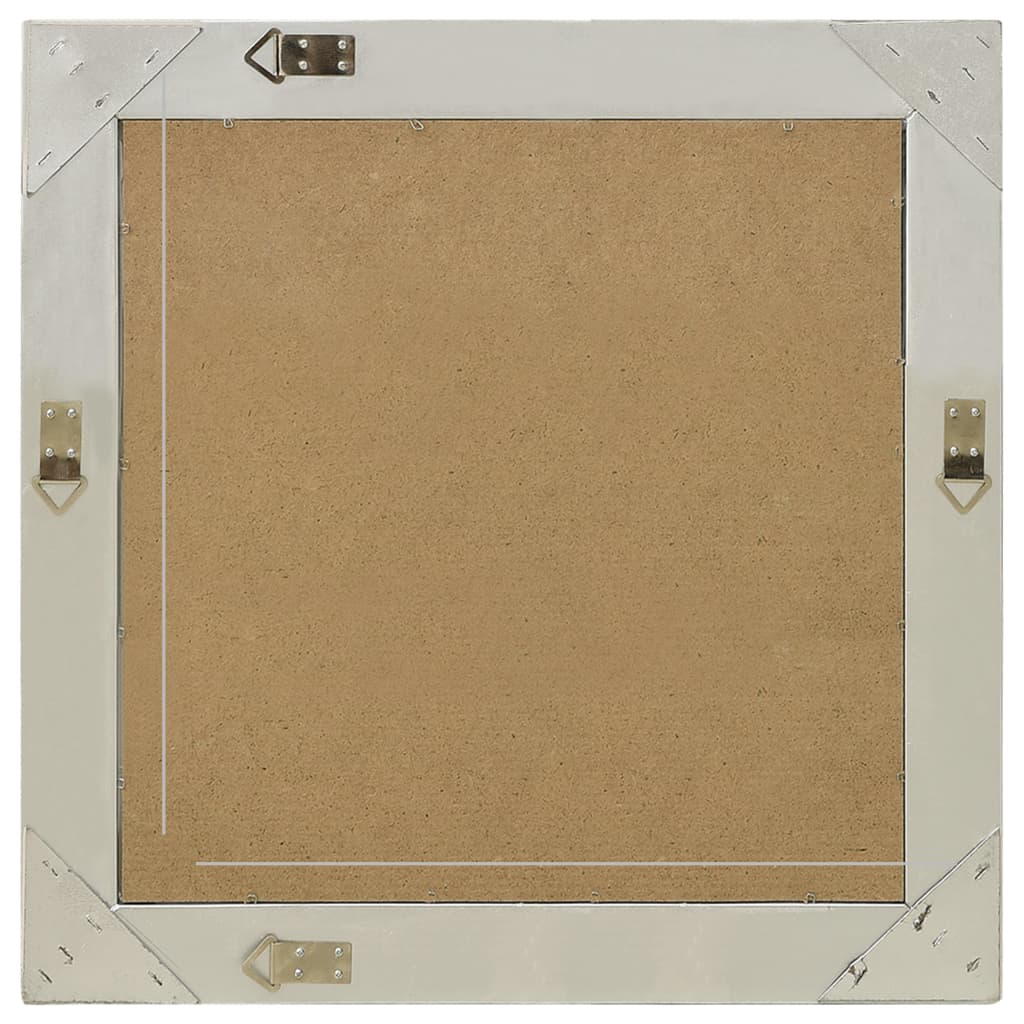 Wandspiegel barok stijl 60x60 cm zilverkleurig is nu te koop bij PeponiXL, paradijselijk wonen!