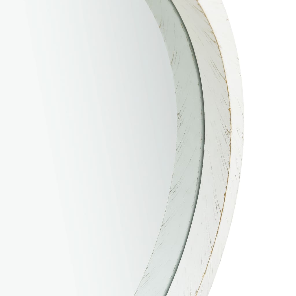 Wandspiegel met band 40 cm wit is nu te koop bij PeponiXL, paradijselijk wonen!