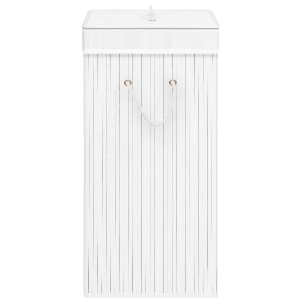 Wasmand met 1 vak bamboe wit is nu te koop bij PeponiXL, paradijselijk wonen!