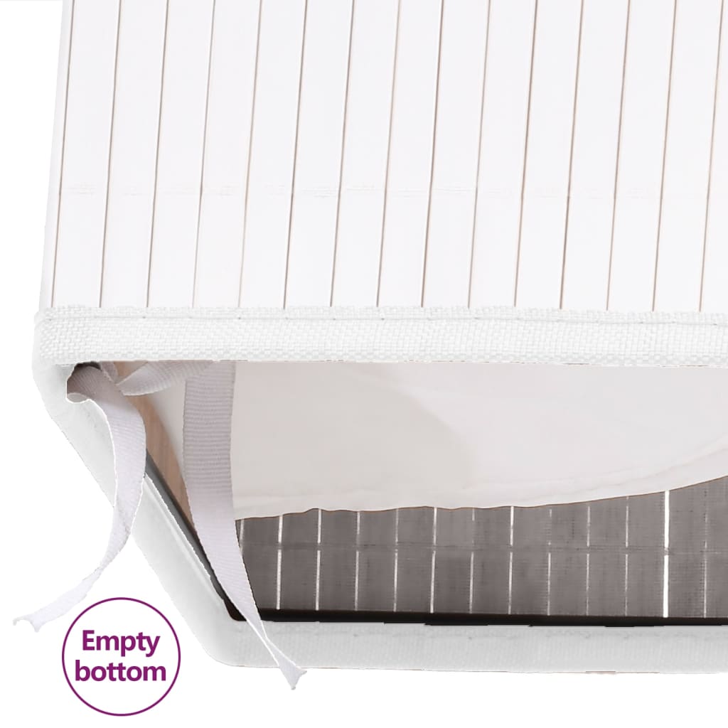 Wasmand met 1 vak bamboe wit is nu te koop bij PeponiXL, paradijselijk wonen!