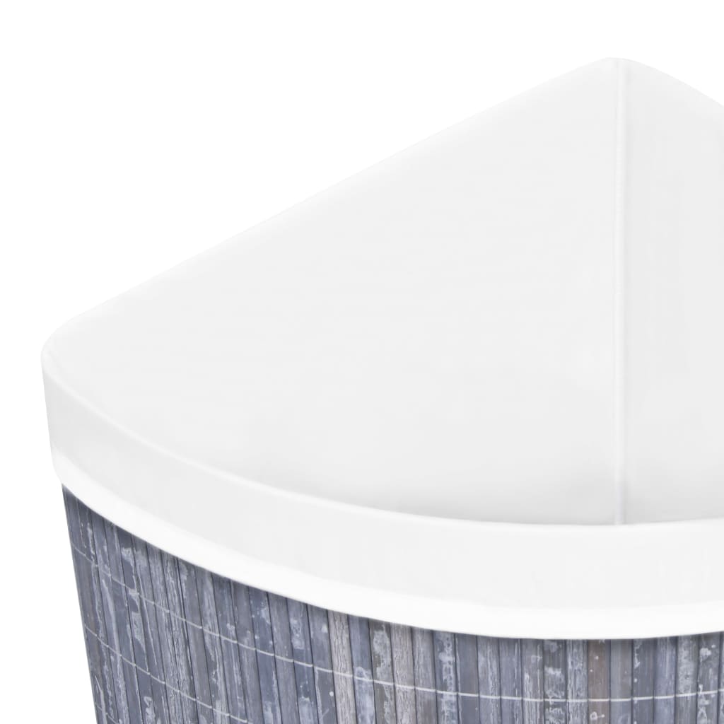 Hoekwasmand 60 L bamboe grijs is nu te koop bij PeponiXL, paradijselijk wonen!