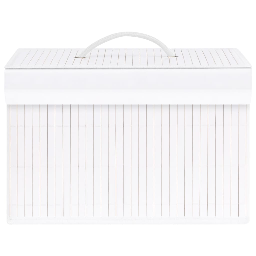 Opbergboxen 4 st bamboe wit is nu te koop bij PeponiXL, paradijselijk wonen!