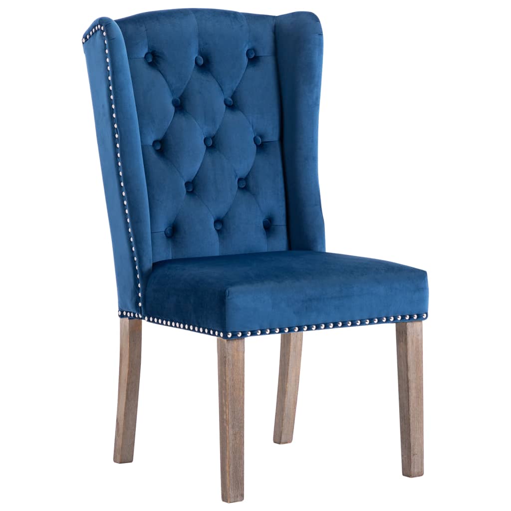 Eetkamerstoel fluweel blauw is nu te koop bij PeponiXL, paradijselijk wonen!