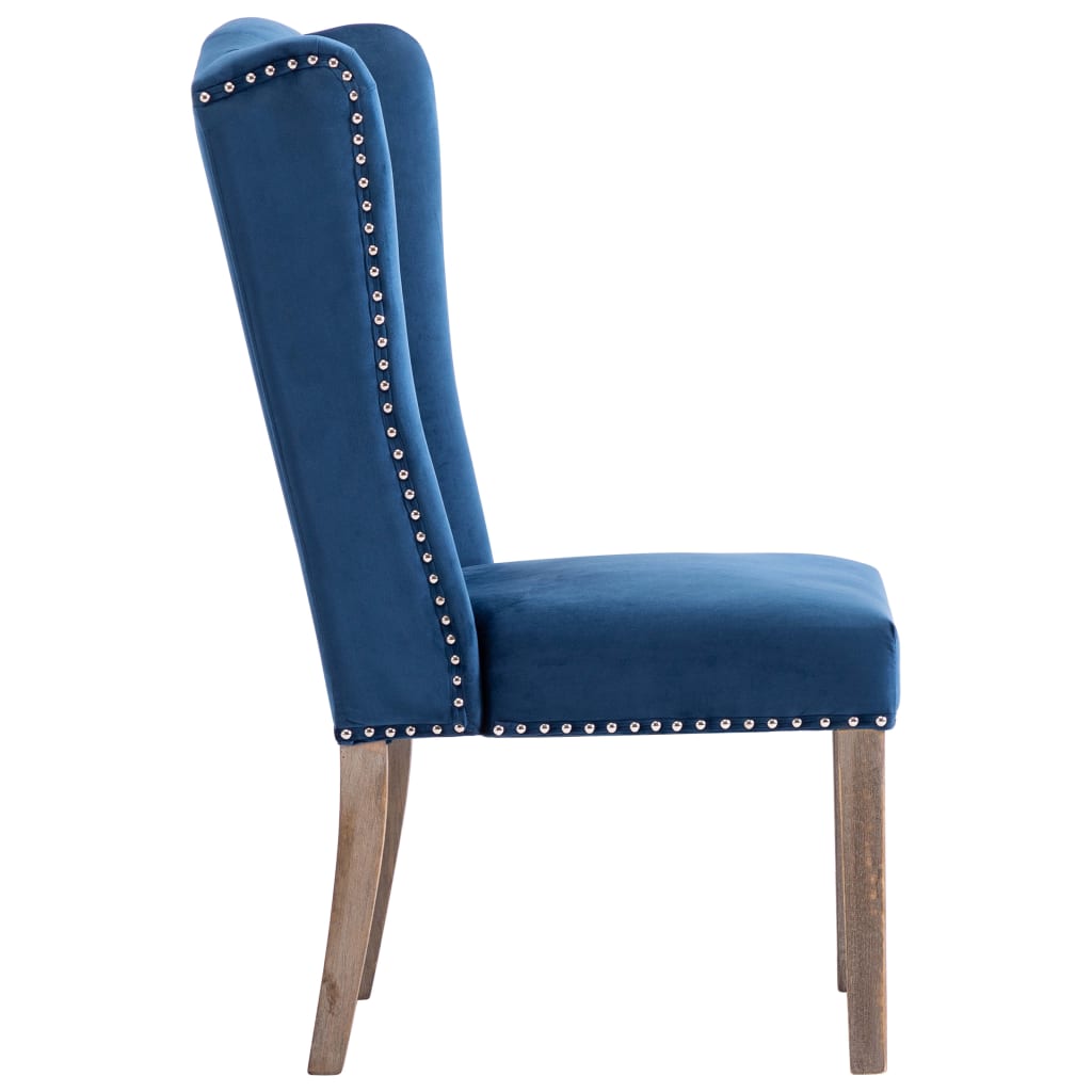 Eetkamerstoel fluweel blauw is nu te koop bij PeponiXL, paradijselijk wonen!