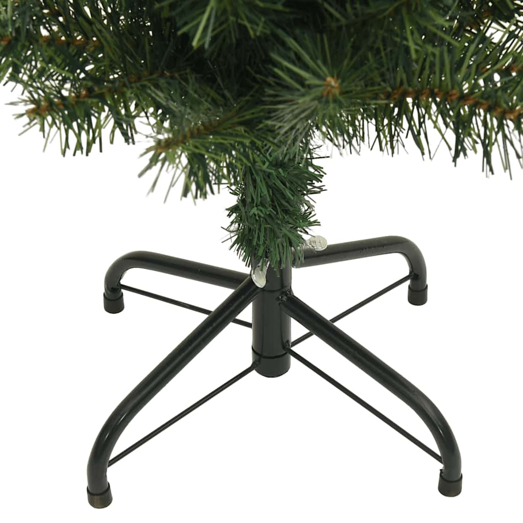 Kunstkerstboom met standaard smal 240 cm PVC groen is nu te koop bij PeponiXL, paradijselijk wonen!