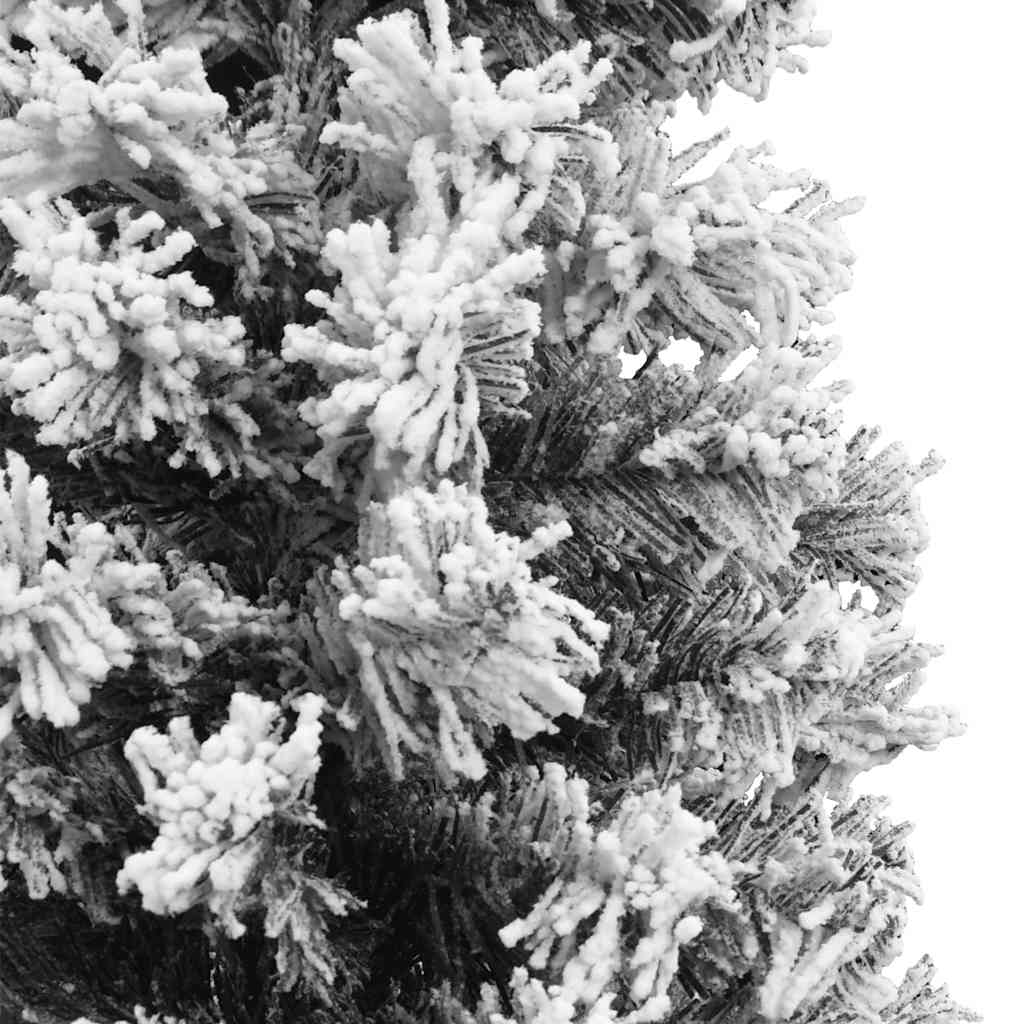 Kunstkerstboom met sneeuw smal 150 cm PVC groen is nu te koop bij PeponiXL, paradijselijk wonen!