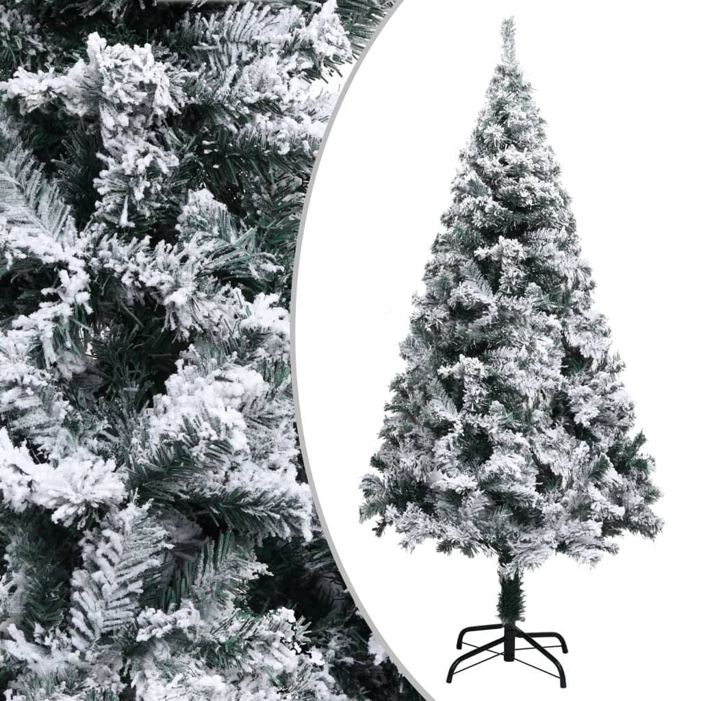 Kunstkerstboom met sneeuw 150 cm groen is nu te koop bij PeponiXL, paradijselijk wonen!