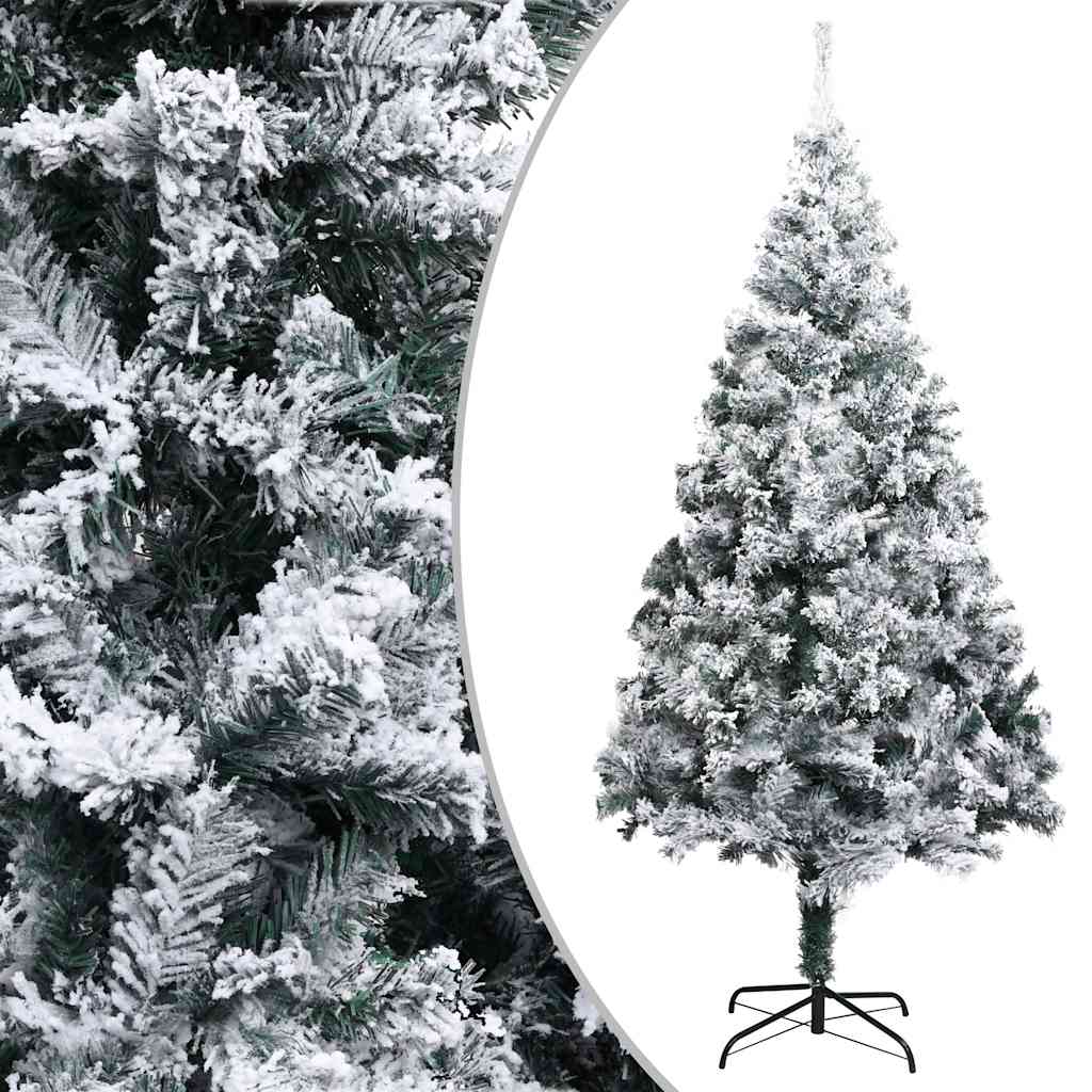 Kunstkerstboom met sneeuw 180 cm groen
