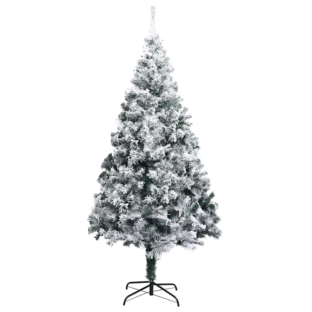 Kunstkerstboom met sneeuw 180 cm groen