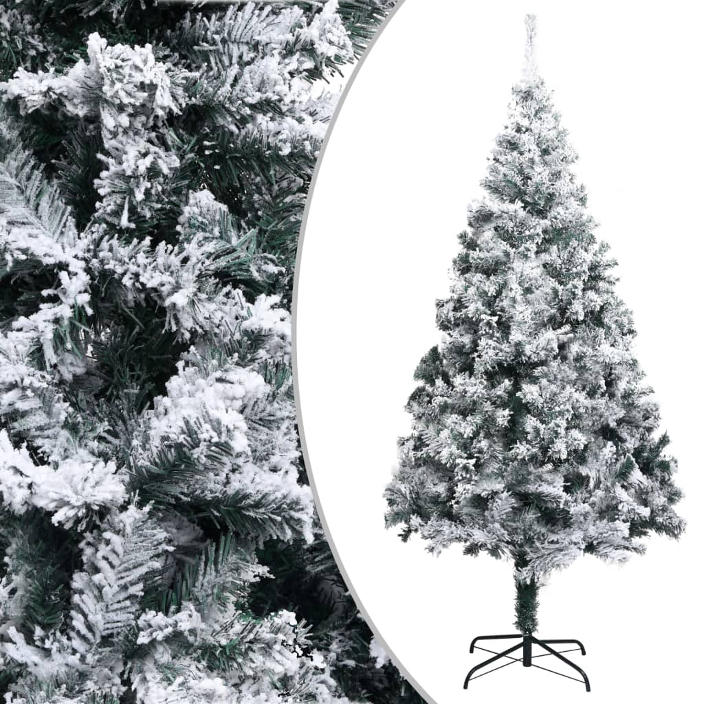 Kunstkerstboom met sneeuw 210 cm groen is nu te koop bij PeponiXL, paradijselijk wonen!
