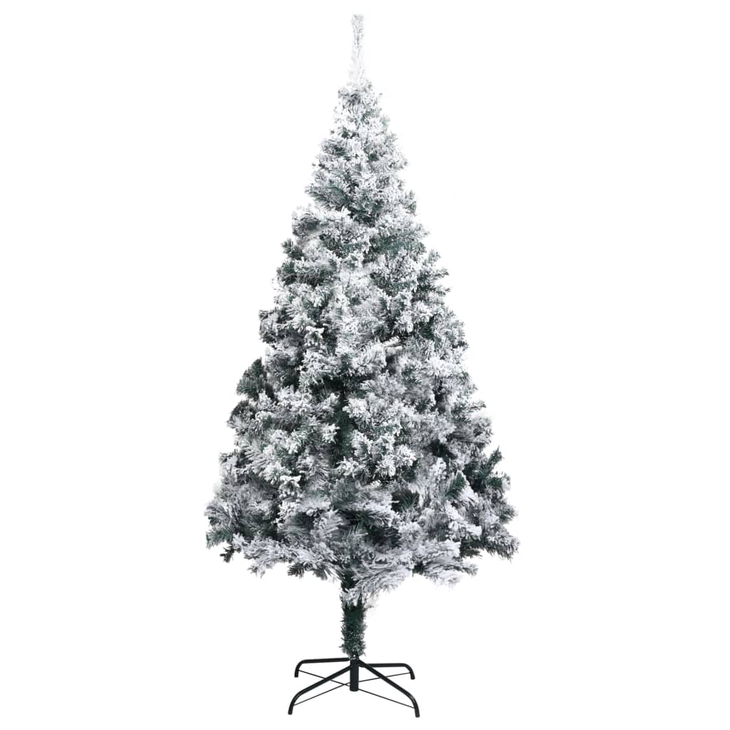 Kunstkerstboom met sneeuw 210 cm groen is nu te koop bij PeponiXL, paradijselijk wonen!