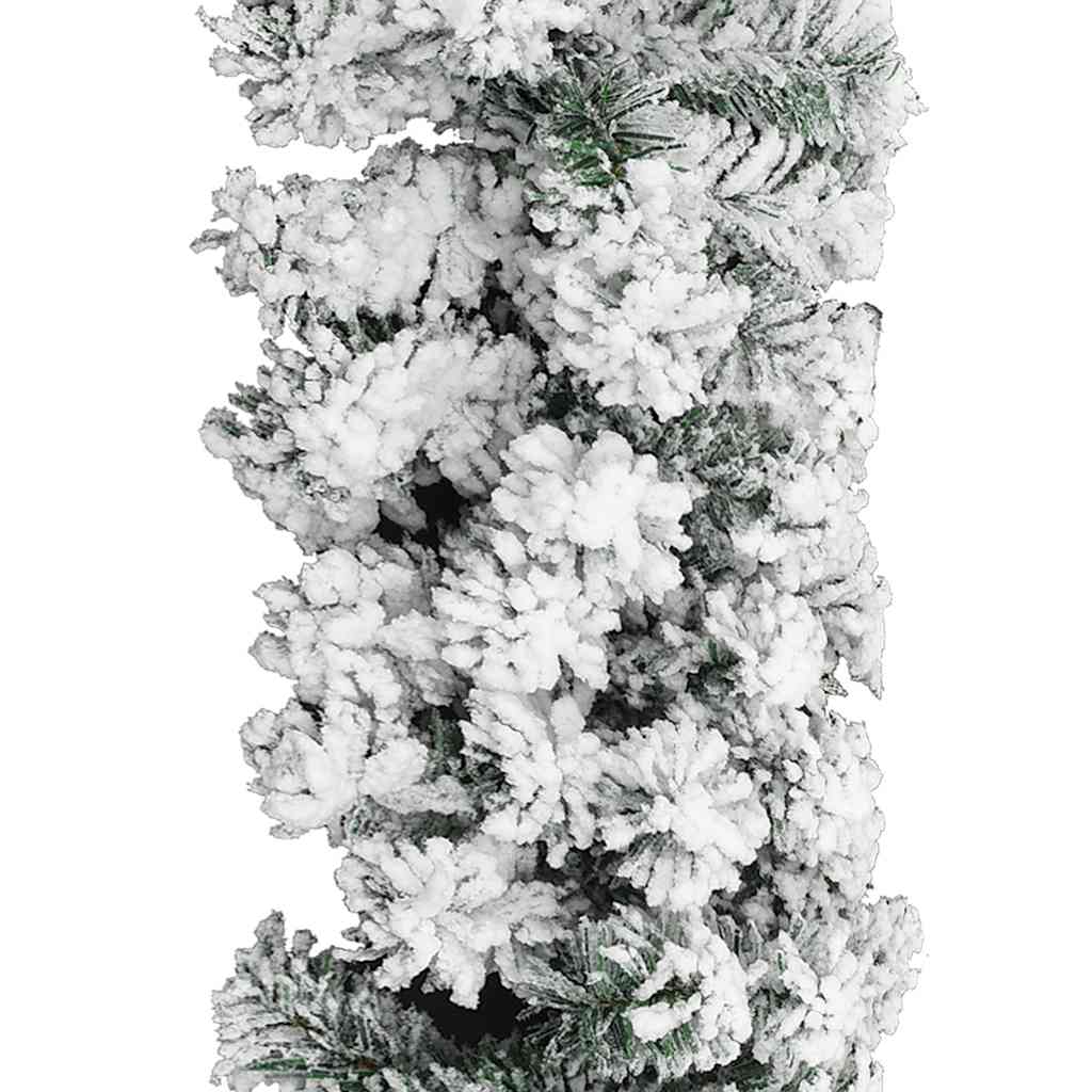 Kerstslinger met sneeuw 10 m PVC groen is nu te koop bij PeponiXL, paradijselijk wonen!
