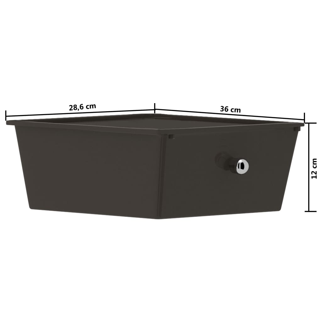 Opbergtrolley met 4 lades mobiel kunststof zwart is nu te koop bij PeponiXL, paradijselijk wonen!