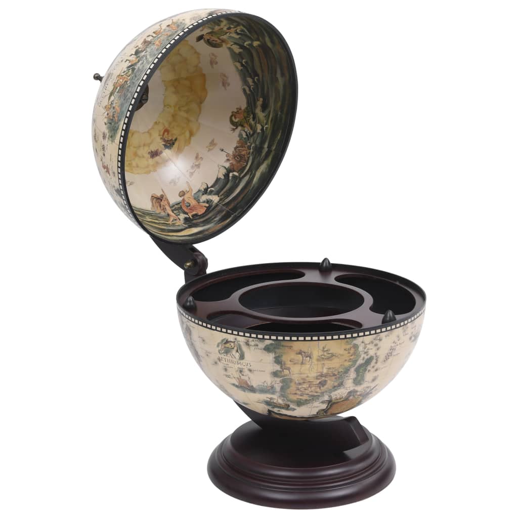 Globebar tafelmodel eucalyptushout wit is nu te koop bij PeponiXL, paradijselijk wonen!