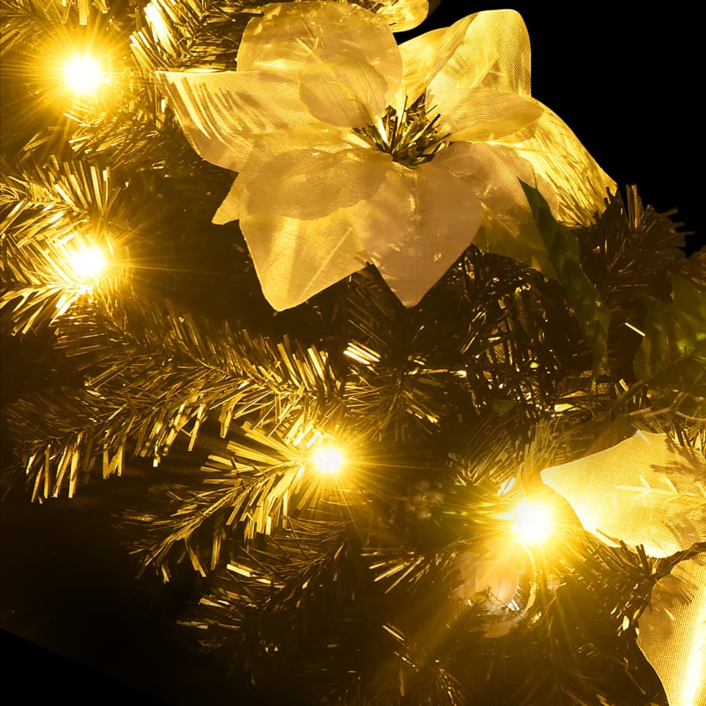 Kerstslinger met LED-lampjes 2,7 m PVC zwart is nu te koop bij PeponiXL, paradijselijk wonen!