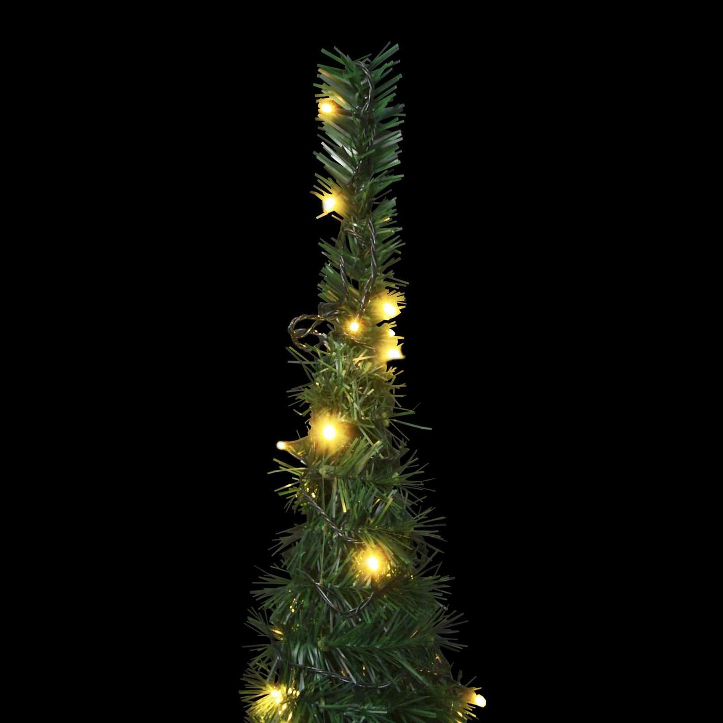 Kerstboom with LED String Lights Groen 150 x 150 cm PVC is nu te koop bij PeponiXL, paradijselijk wonen!