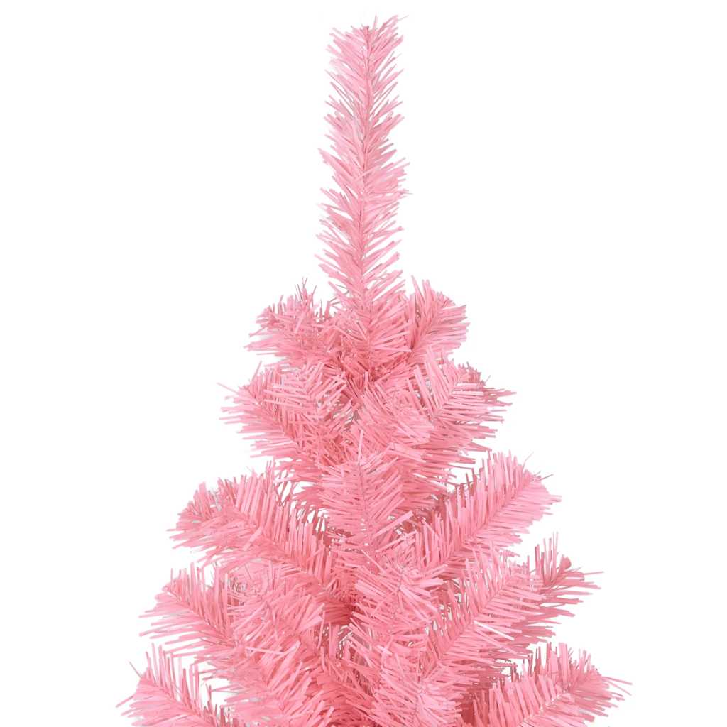Kunstkerstboom met standaard 180 cm PVC roze is nu te koop bij PeponiXL, paradijselijk wonen!