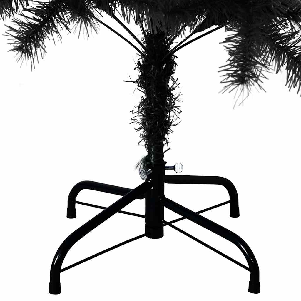 Kunstkerstboom met standaard 150 cm PVC zwart is nu te koop bij PeponiXL, paradijselijk wonen!