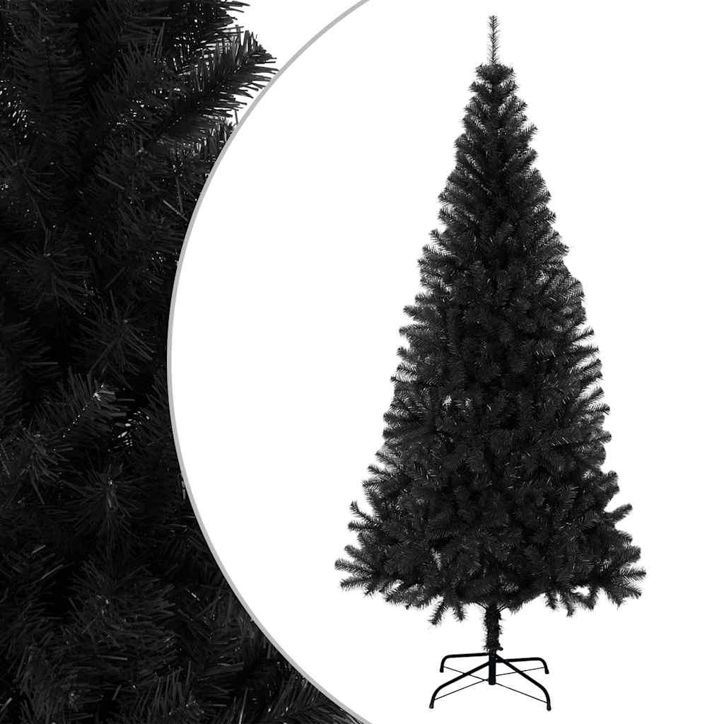 Kunstkerstboom met standaard 180 cm PVC zwart is nu te koop bij PeponiXL, paradijselijk wonen!