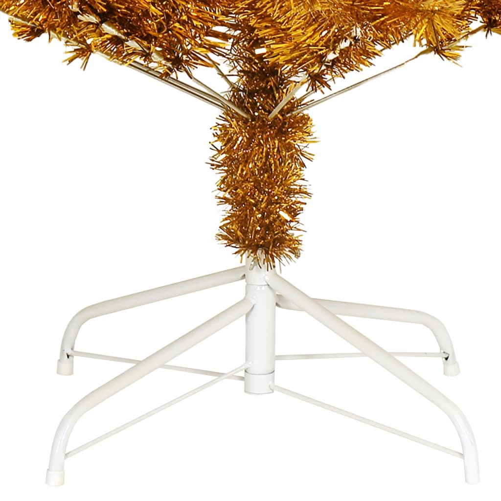 Kunstkerstboom met standaard 180 cm PET goudkleurig is nu te koop bij PeponiXL, paradijselijk wonen!