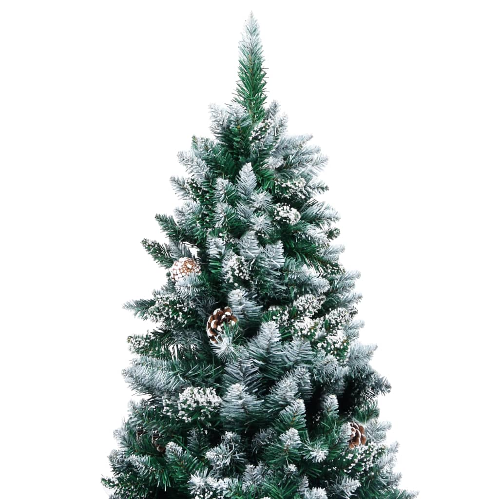 Kunstkerstboom met dennenappels en witte sneeuw 210 cm is nu te koop bij PeponiXL, paradijselijk wonen!