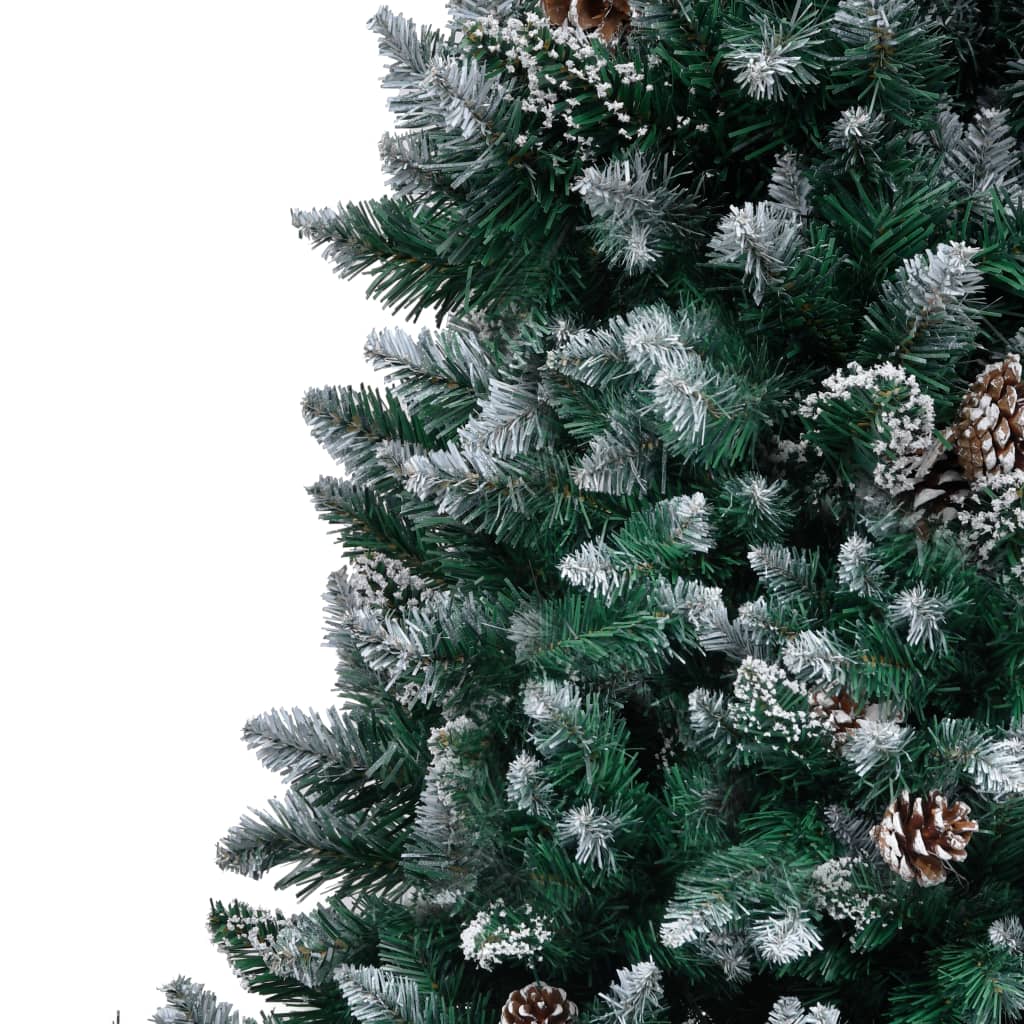 Kunstkerstboom met dennenappels en witte sneeuw 210 cm is nu te koop bij PeponiXL, paradijselijk wonen!