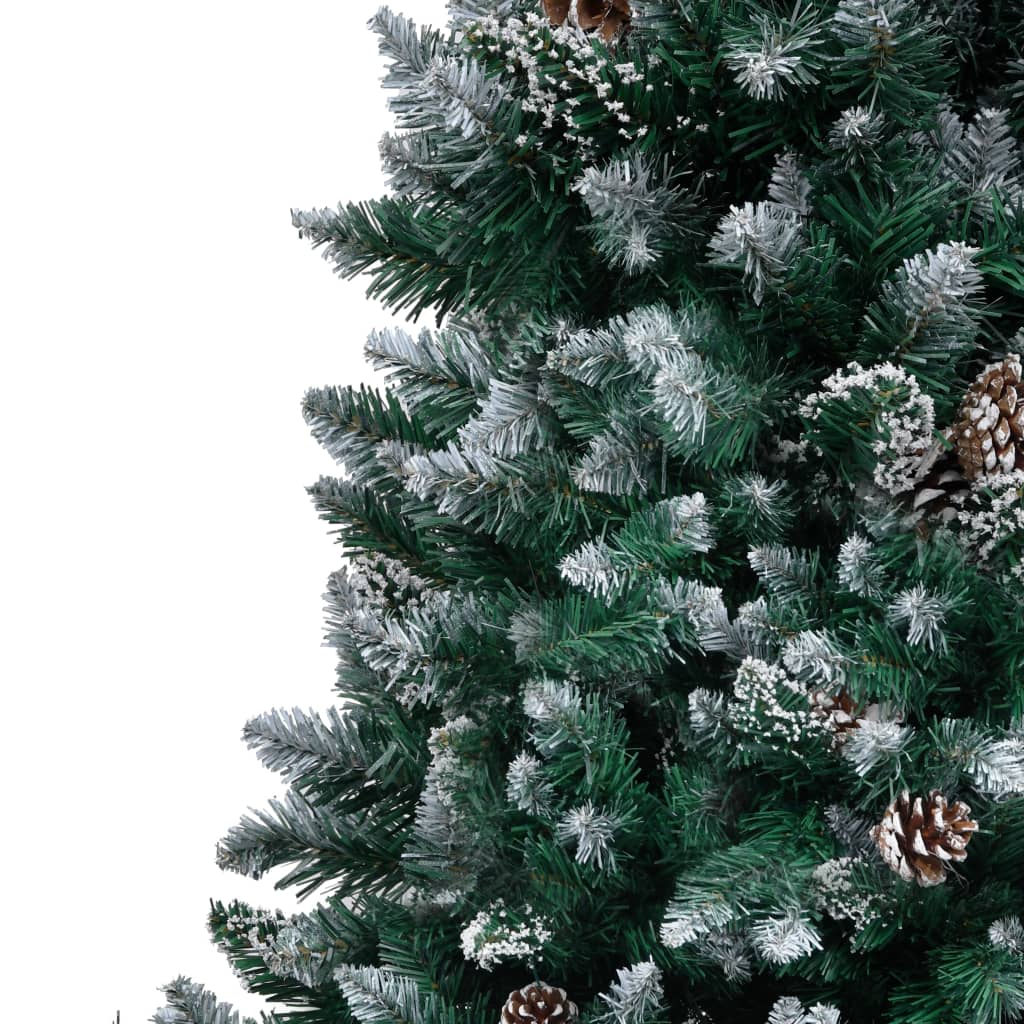 Kunstkerstboom met dennenappels en witte sneeuw 240 cm is nu te koop bij PeponiXL, paradijselijk wonen!