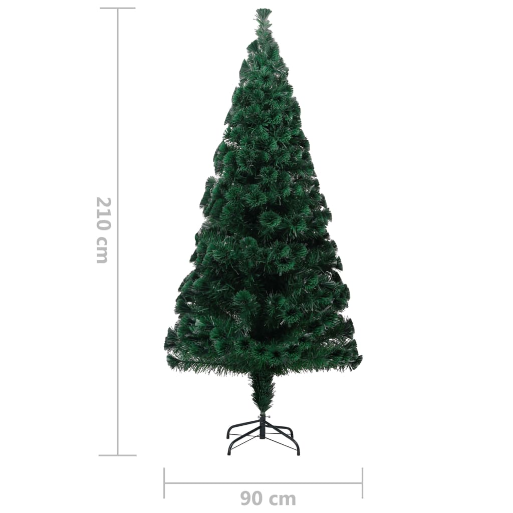 Kunstkerstboom met standaard 210 cm glasvezel groen is nu te koop bij PeponiXL, paradijselijk wonen!