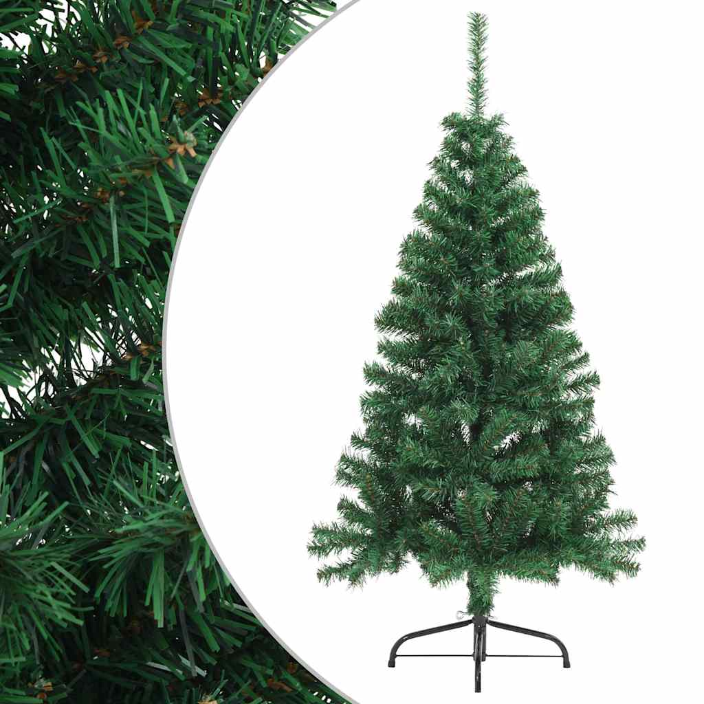 Kunstkerstboom met standaard half 150 cm PVC groen is nu te koop bij PeponiXL, paradijselijk wonen!