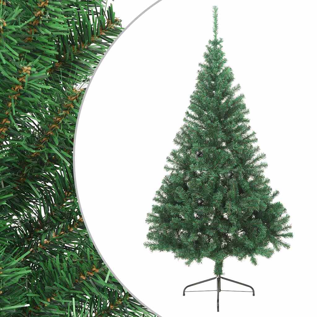 Kunstkerstboom met standaard half 180 cm PVC groen is nu te koop bij PeponiXL, paradijselijk wonen!