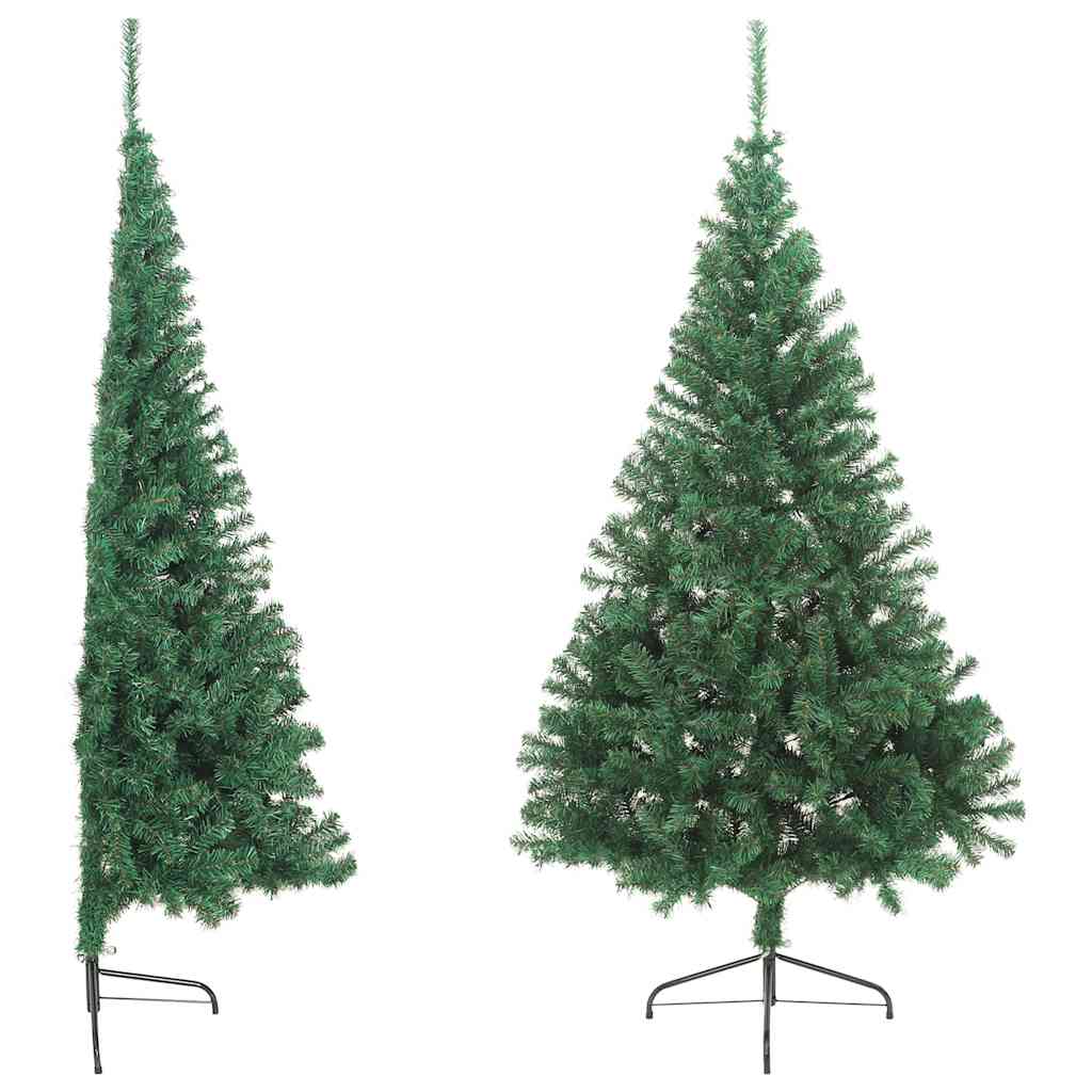 Kunstkerstboom met standaard half 180 cm PVC groen is nu te koop bij PeponiXL, paradijselijk wonen!
