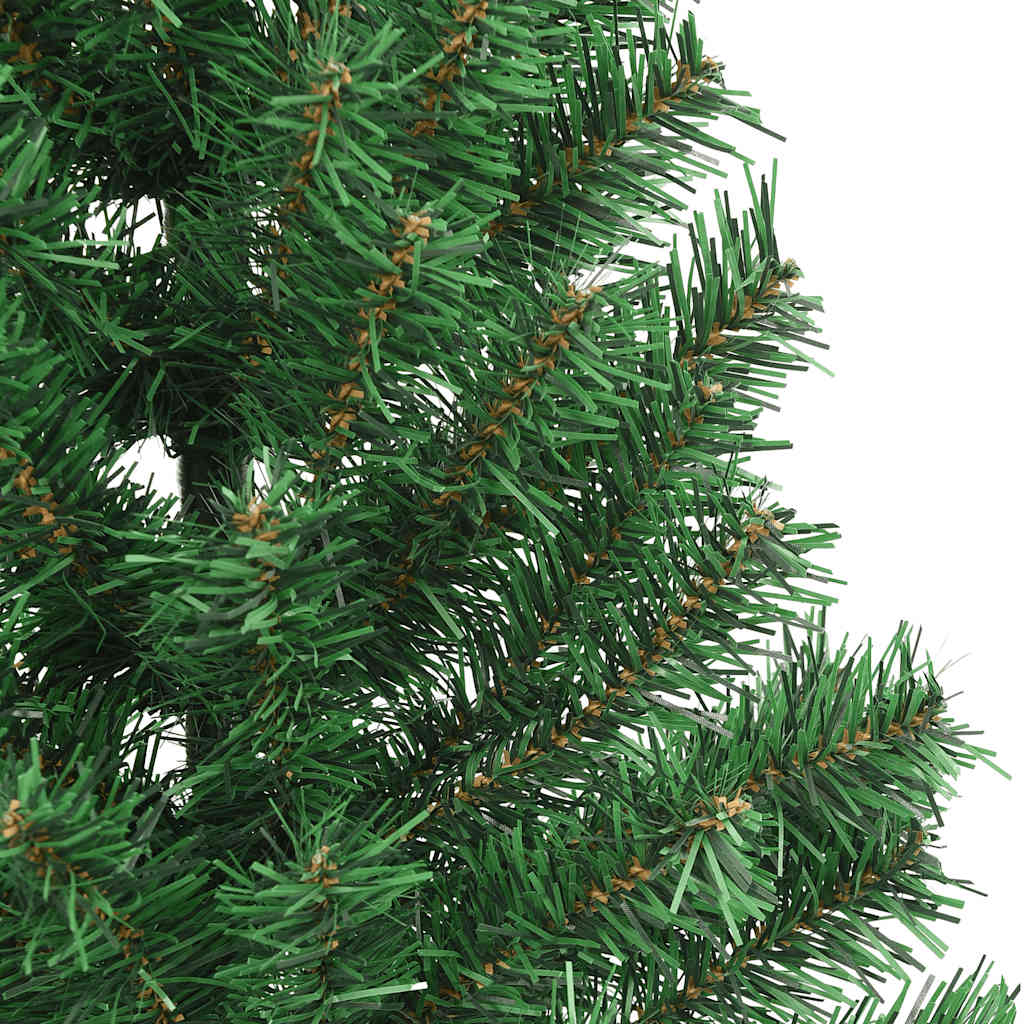 Kunstkerstboom met standaard half 180 cm PVC groen is nu te koop bij PeponiXL, paradijselijk wonen!