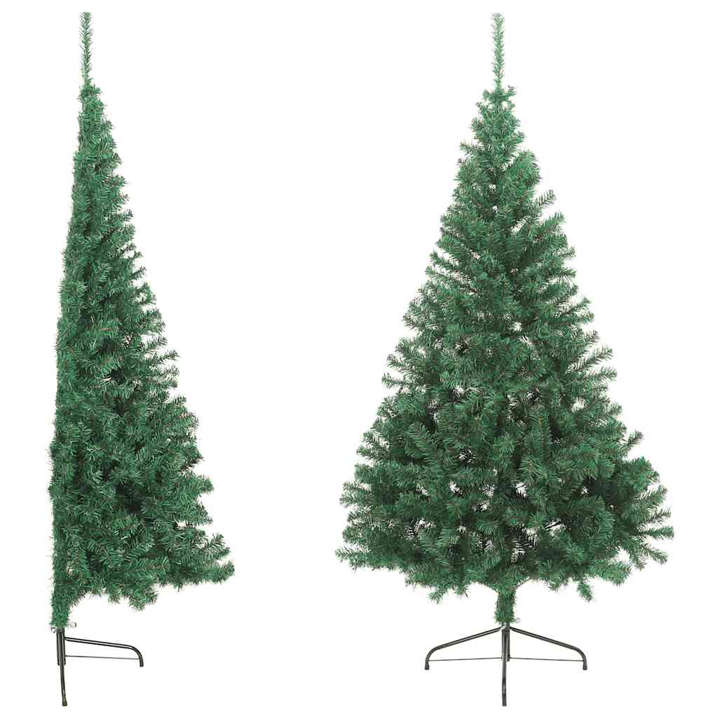 Kunstkerstboom met standaard half 210 cm PVC groen is nu te koop bij PeponiXL, paradijselijk wonen!