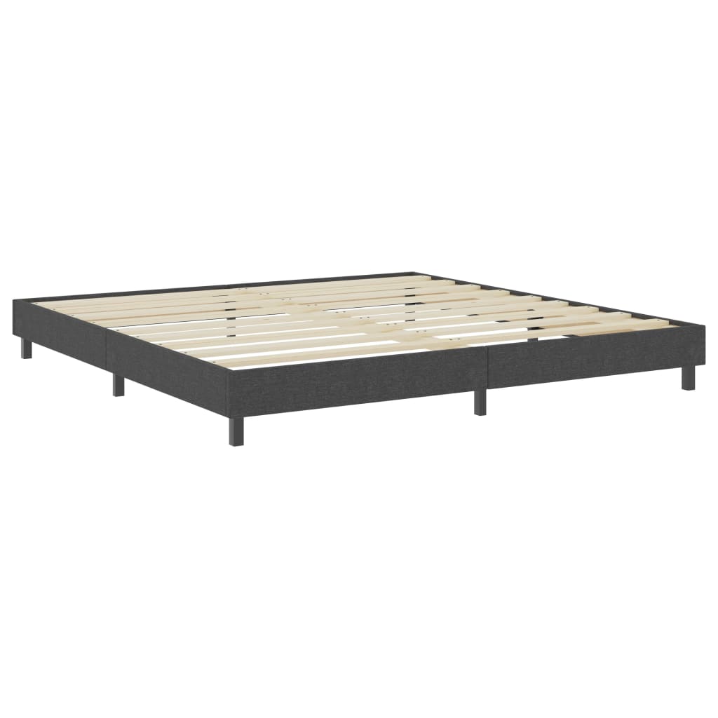 Boxspring stof donkergrijs 200x200 cm is nu te koop bij PeponiXL, paradijselijk wonen!