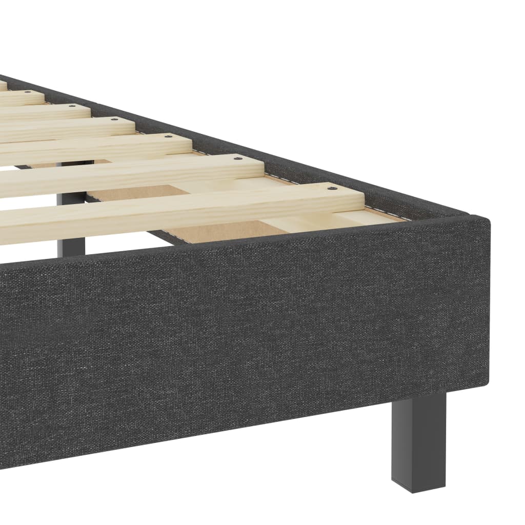 Boxspring stof donkergrijs 200x200 cm is nu te koop bij PeponiXL, paradijselijk wonen!