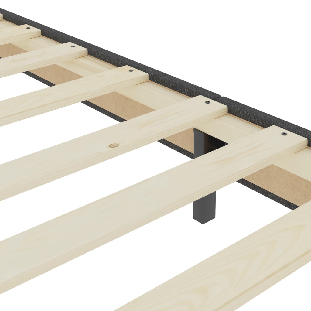 Boxspring stof donkergrijs 200x200 cm is nu te koop bij PeponiXL, paradijselijk wonen!