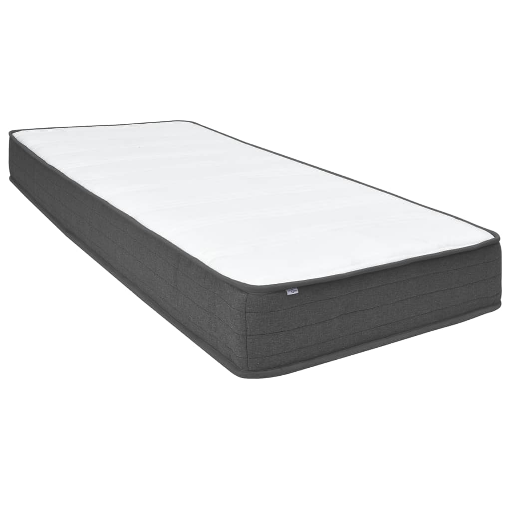 Boxspring stof donkergrijs 200x200 cm is nu te koop bij PeponiXL, paradijselijk wonen!