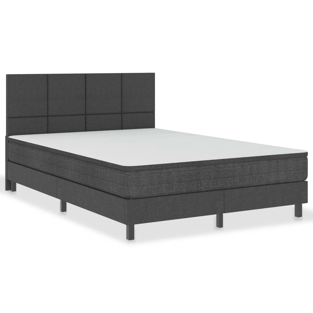 Boxspring stof donkergrijs 160x200 cm is nu te koop bij PeponiXL, paradijselijk wonen!