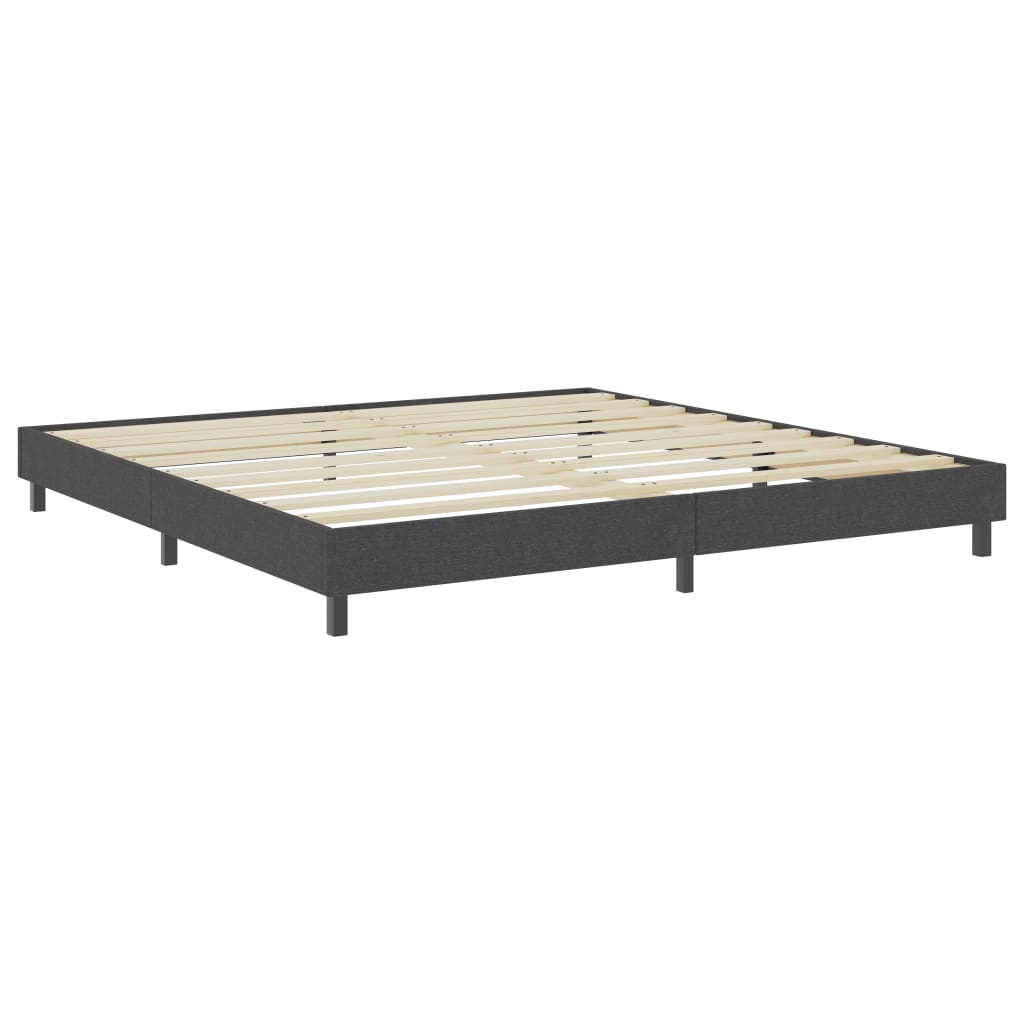 Boxspring stof donkergrijs 200x200 cm is nu te koop bij PeponiXL, paradijselijk wonen!