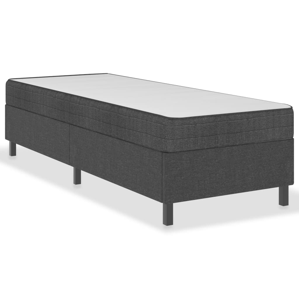 Boxspring stof donkergrijs 100x200 cm is nu te koop bij PeponiXL, paradijselijk wonen!